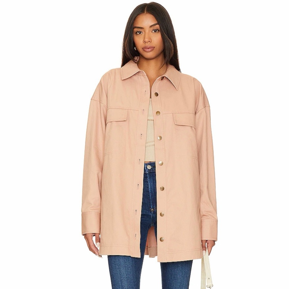LPA Women's Livia Workwear Oversized‎ Jacket Dusty Rose Medium